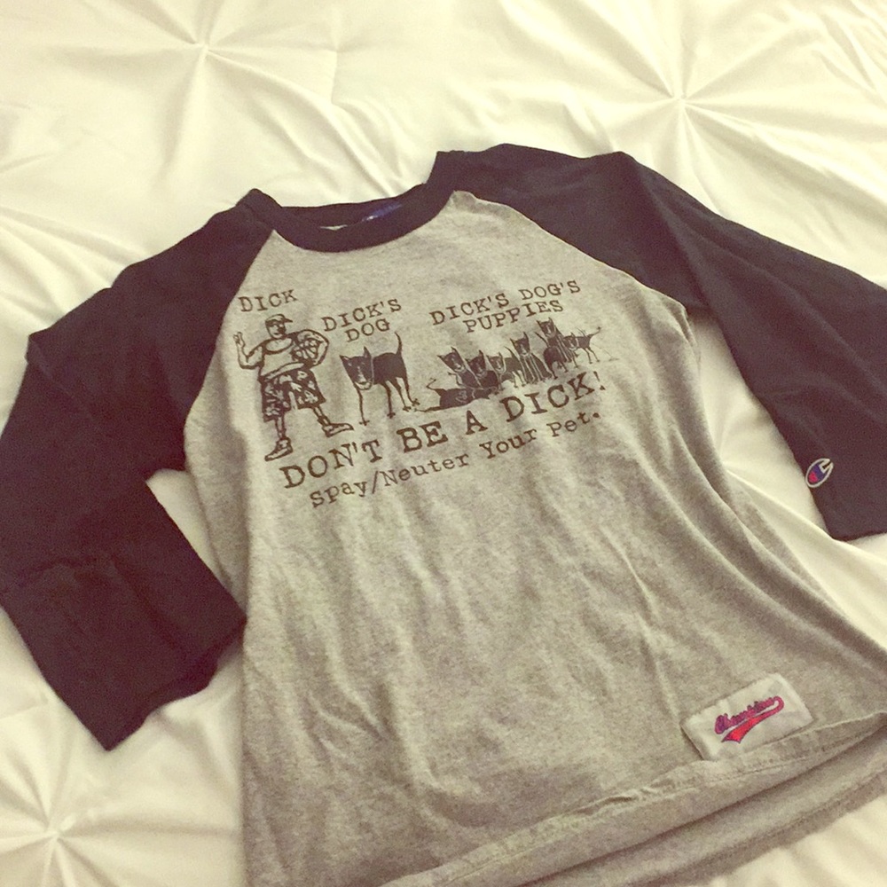 3/4 sleeve baseball tee -small
